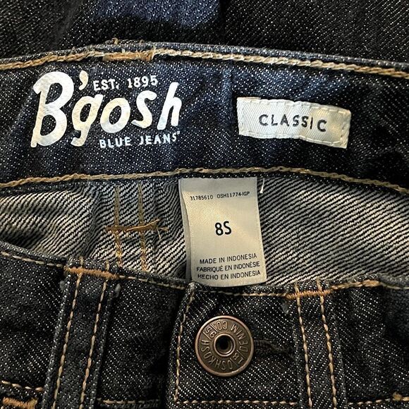 New! Oshkosh Jeans Classic Straight-Leg Darkwash Jeans. Size 8 Slim Fit. - Picture 3 of 4